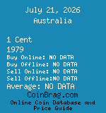 Australia 1 Cent 1979  coin
