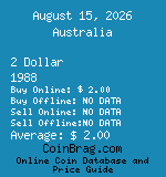Australia 2 Dollar 1988  coin