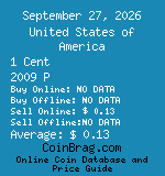 United States of America 1 Cent 2009 P coin