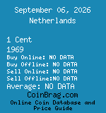 Netherlands 1 Cent 1969  coin