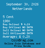 Netherlands 5 Cent 1980  coin