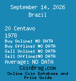 Brazil 20 Centavo 1978  coin