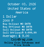 United States of America 1 Dollar 2000 P coin