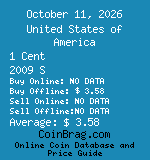 United States of America 1 Cent 2009 S coin