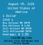 United States of America 1 Dollar 2009 s coin