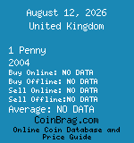 United Kingdom 1 Penny 2004  coin