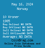 Norway 10 Kroner 1985  coin