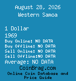 Western Samoa 1 Dollar 1969  coin