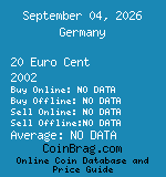 Germany 20 Euro Cent 2002  coin