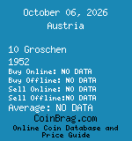 Austria 10 Groschen 1952  coin