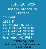 United States of America 10 Cent 1983 P coin
