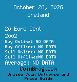 Ireland 20 Euro Cent 2002  coin
