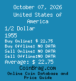 United States of America 1/2 Dollar 1955  coin
