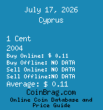 Cyprus 1 Cent 2004  coin
