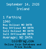 Ireland 1 Farthing 1940  coin
