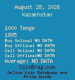 Kazakhstan 1000 Tenge 1995  coin