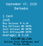 Barbados 1 Cent 2005  coin