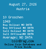 Austria 10 Groschen 1949  coin