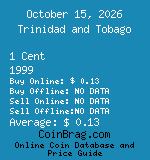 Trinidad and Tobago 1 Cent 1999  coin