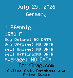 Germany 1 Pfennig 1950 F coin