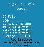 Jordan 50 Fils 1964  coin