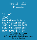 Romania 10 Bani 2005  coin