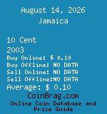 Jamaica 10 Cent 2003  coin