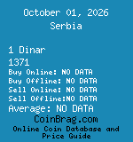Serbia 1 Dinar 1371  coin
