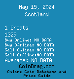 Scotland 1 Groats 1329  coin