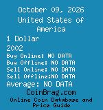 United States of America 1 Dollar 2002  coin