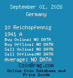 Germany 10 Reichspfennig 1941 A coin