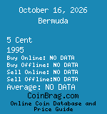 Bermuda 5 Cent 1995  coin