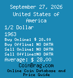 United States of America 1/2 Dollar 1963  coin