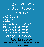 United States of America 1/2 Dollar 1921 P coin