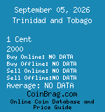 Trinidad and Tobago 1 Cent 2000  coin
