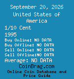 United States of America 1/10 Cent 1995  coin