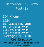Austria 200 Kronen 1924  coin