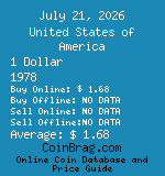 United States of America 1 Dollar 1978  coin