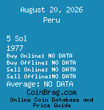 Peru 5 Sol 1977  coin