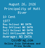 Principality of Hutt River 10 Cent 1977  coin