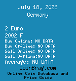 Germany 2 Euro 2002 F coin