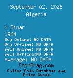 Algeria 1 Dinar 1964  coin