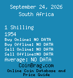 South Africa 1 Shilling 1954  coin