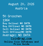 Austria 50 Groschen 1964  coin