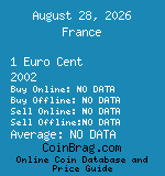 France 1 Euro Cent 2002  coin