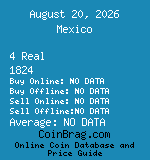 Mexico 4 Real 1824  coin