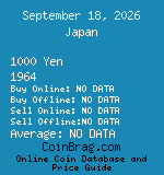 Japan 1000 Yen 1964  coin