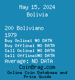 Bolivia 200 Boliviano 1979  coin