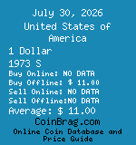 United States of America 1 Dollar 1973 S coin