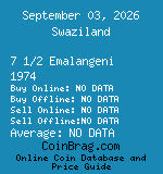 Swaziland 7 1/2 Emalangeni 1974  coin